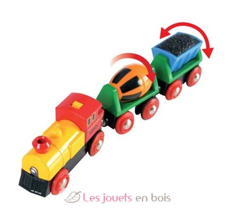 Treno merci con luce BR33319 Brio 6