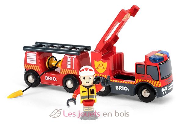Camion dei pompieri con suoni e luci BR33811 Brio 1