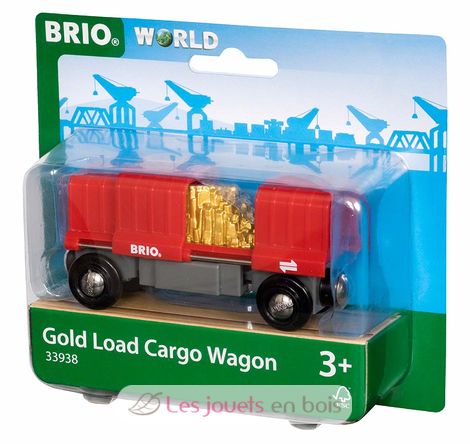 Vagone cargo rouge BR33938 Brio 3