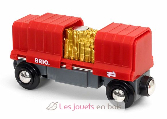 Vagone cargo rouge BR33938 Brio 1