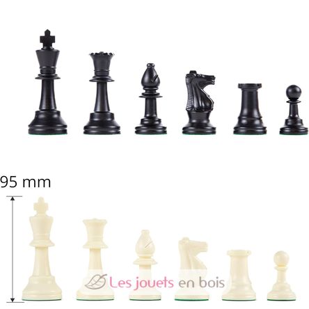 Pezzi degli scacchi in plastica Re 95 mm WJ-ECH21034 Wilson Jeux 3