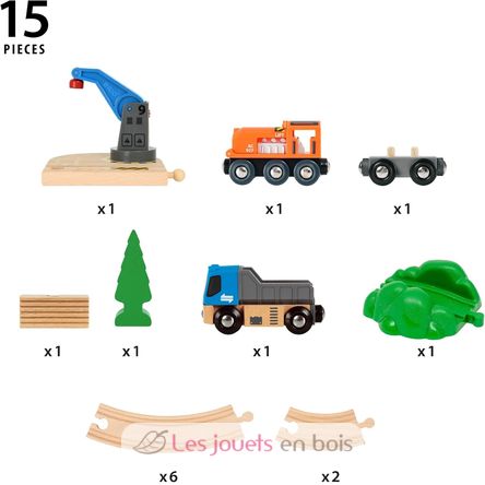 Set di treni Trasporto Merci BR36028 Brio 2