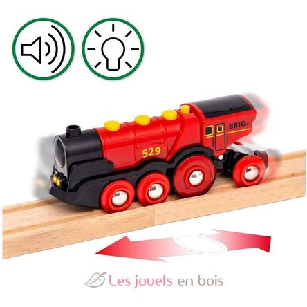 Set trenino rurale con locomotiva rossa BR36029 Brio 4