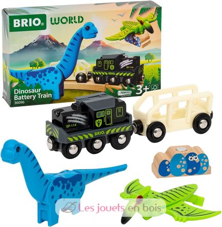 Treno dei dinosauri alimentato a batteria BR-36096 Brio 2