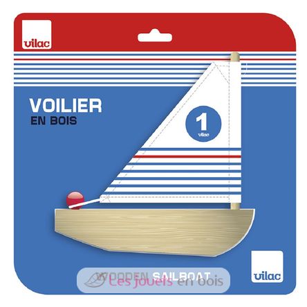 Barca a vela in legno V3901 Vilac 2