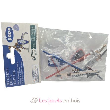 Set di 10 accessori per cavalieri PA-39260 Papo 2