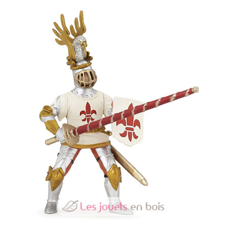 Figurina del cavaliere bianco fleur de lys PA39790 Papo 1