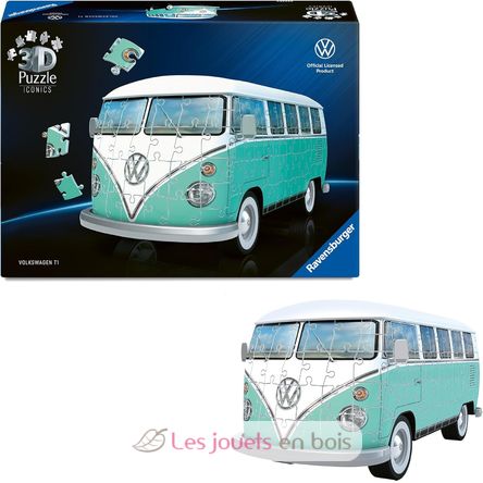 Puzzle 3D T1 Volkswagen 162 pezzi RAV12008035 Ravensburger 7