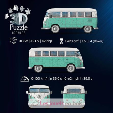 Puzzle 3D T1 Volkswagen 162 pezzi RAV12008035 Ravensburger 5