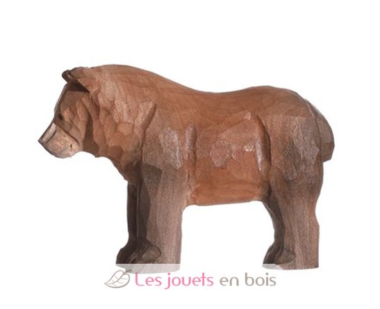 Figurina orso bruno in legno WU-40455 Wudimals 1