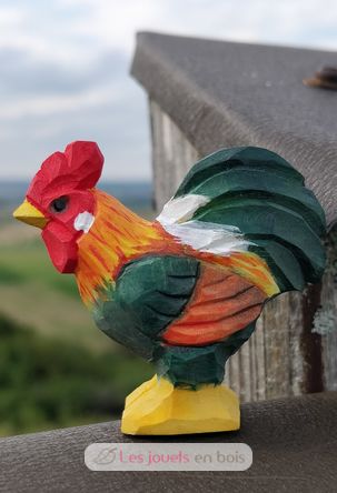 Figurina gallo in legno WU-40601 Wudimals 2