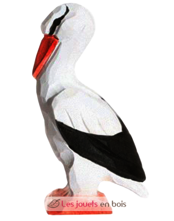 Figurina cicogna in legno WU-41007 Wudimals 1