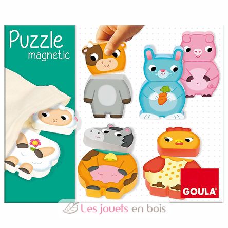 Puzzle magnetico Animali della fattoria GO455245 Goula 4