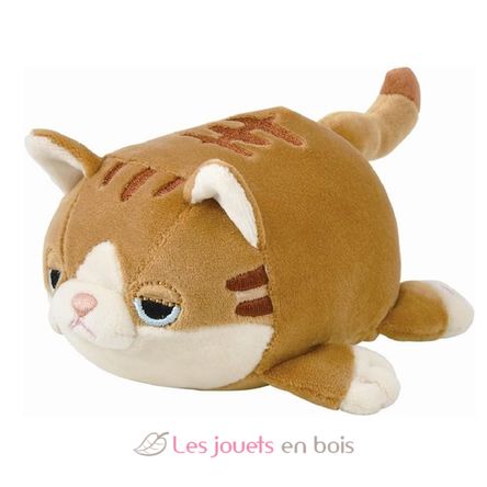 Peluche Mugi gatto marrone 11 cm NE-48927-36 Nemu Nemu 1