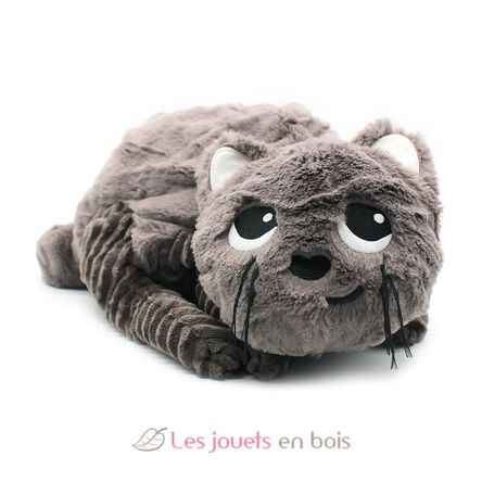 Peluche mamma gatta e il suo bambino grigio DE74801 Les Déglingos 2
