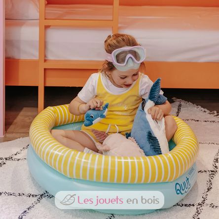 Peluche mamma delfino e il suo bambino blu DE74901 Les Déglingos 2