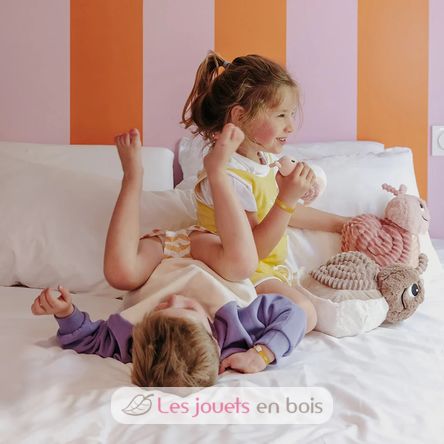 Peluche mamma lumaca e il suo bambino marrone DE75302 Les Déglingos 3