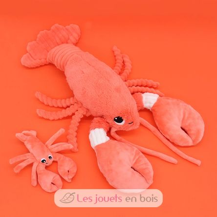 Peluche mamma aragosta e il suo bambino corallo DE75601 Les Déglingos 5