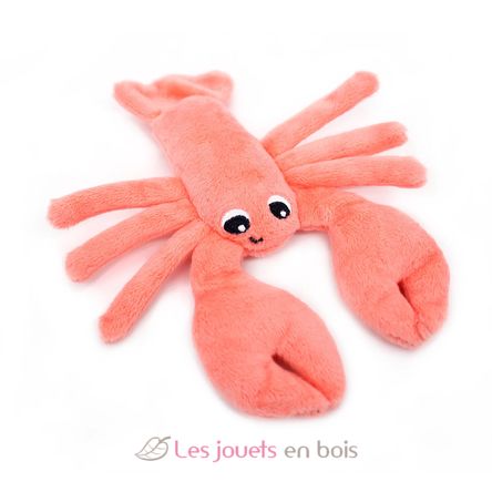 Peluche mamma aragosta e il suo bambino corallo DE75601 Les Déglingos 3