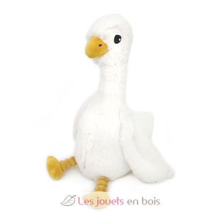 Peluche mamma oca e il suo bambino bianco DE76000 Les Déglingos 4