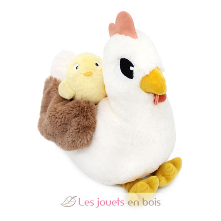 Peluche mamma gallina e il suo bambino DE76010 Les Déglingos 3
