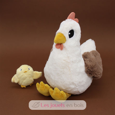 Peluche mamma gallina e il suo bambino DE76010 Les Déglingos 2
