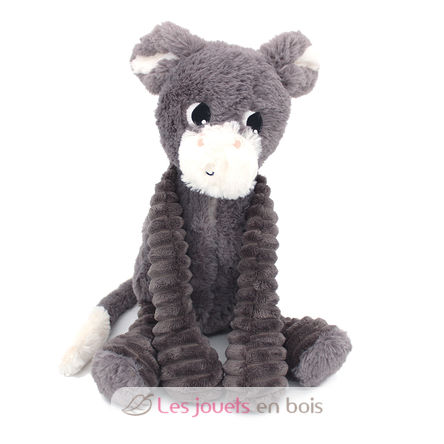 Peluche mamma asino e il suo bambino grigio DE76030 Les Déglingos 4
