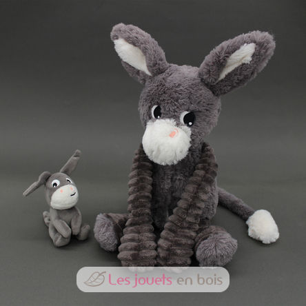 Peluche mamma asino e il suo bambino grigio DE76030 Les Déglingos 9