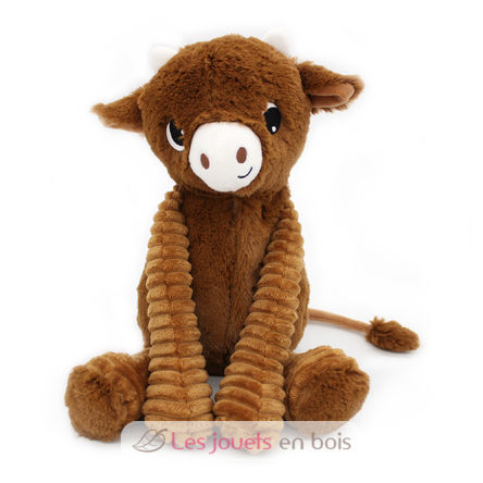 Peluche mamma mucca e il suo bambino marrone DE76050 Les Déglingos 4