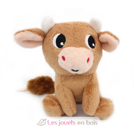 Peluche mamma mucca e il suo bambino marrone DE76050 Les Déglingos 6