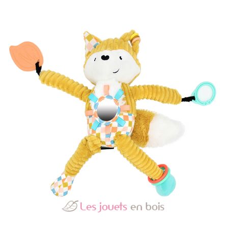 Peluche attività di viaggio Cyranos la volpe DE42136 Les Déglingos 2