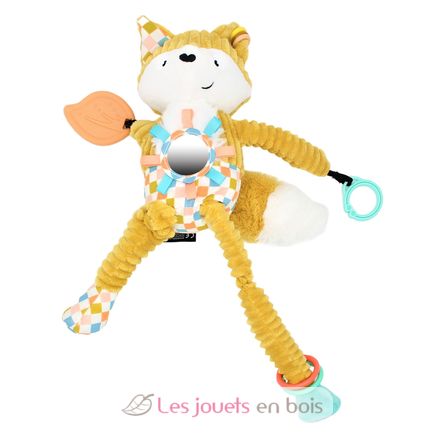 Peluche attività di viaggio Cyranos la volpe DE42136 Les Déglingos 4
