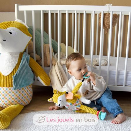 Peluche attività di viaggio Cyranos la volpe DE42136 Les Déglingos 6
