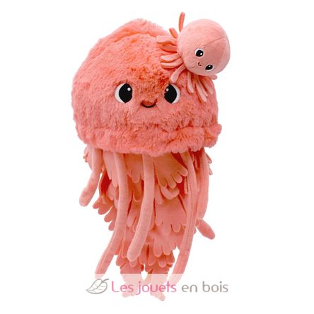 Peluche mamma medusa e il suo bambino corallo DE75901 Les Déglingos 2