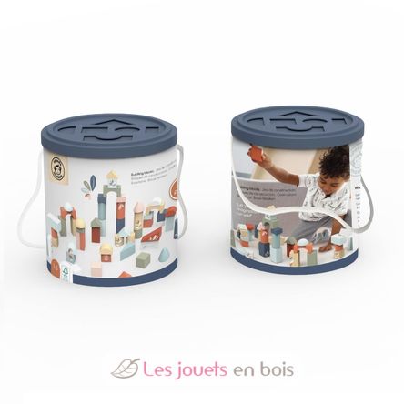 50 blocchi da costruzione in legno SM-SP1009 Speedy Monkey 3