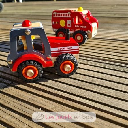 Trattore in legno rosso EG511040 Egmont Toys 2