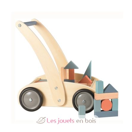 Carrello da passeggio con blocchi di legno EG511103 Egmont Toys 1