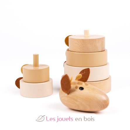 Giraffa Léonie impilabile in legno EG511174 Egmont Toys 2