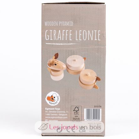 Giraffa Léonie impilabile in legno EG511174 Egmont Toys 9