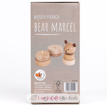 Orsetto Marcel impilabile in legno EG511175 Egmont Toys 6