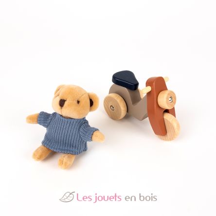 L'orso Alexis sul suo scooter EG511180 Egmont Toys 2