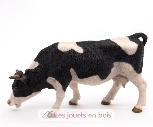 Figurina di mucca al pascolo in bianco e nero PA51150-3153 Papo 6