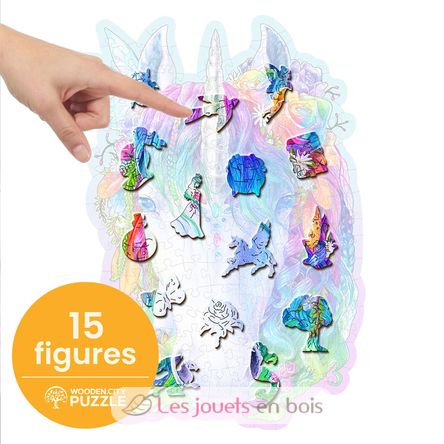 Puzzle in legno Unicorno elegante 150 pz WC-HE-0177-M Wooden City 4