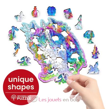 Puzzle in legno Unicorno elegante 150 pz WC-HE-0177-M Wooden City 5