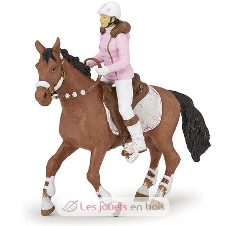 Figurina di cavallerizza moda invernale PA52011 Papo 5