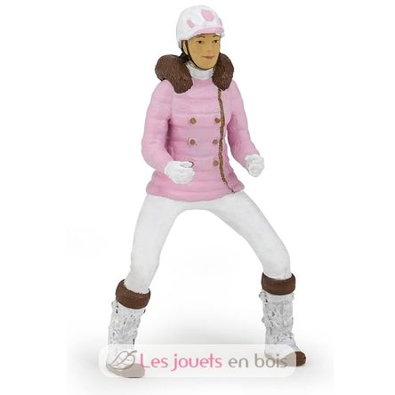 Figurina di cavallerizza moda invernale PA52011 Papo 1