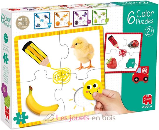Puzzle a colori - Goula 53475 - Gioco educativo - Puzzle per bambini a  partire da 2 anni