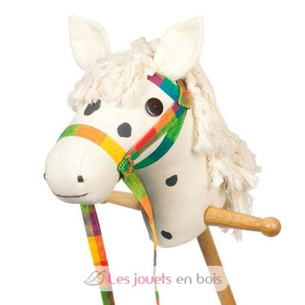 Cavallo di legno bianco GK53940 Goki 2