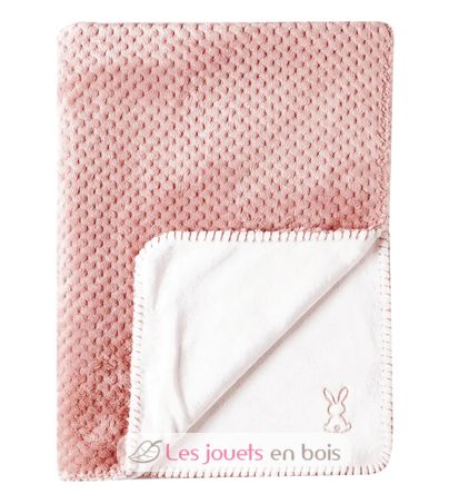 Coperta Bambino Lapidou rosa e bianco NA-877718 Nattou 1