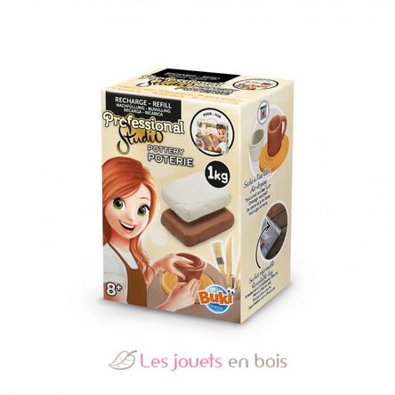 Ricarica per ceramica da studio professionale - Buki France 5431 - Kit di  ceramica per bambini